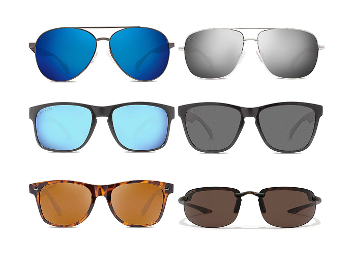 Collection of Abaco Polarized sunglasses styles and colors